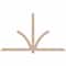 Ekena Millwork Redmond Smooth Timber Gable Bracket, Douglas Fir, 84"W x 49"H x 1 1/2"D x 3 1/2"F, 14/12 Pitch GBW084X49X0204RED00SDF - alternate 1